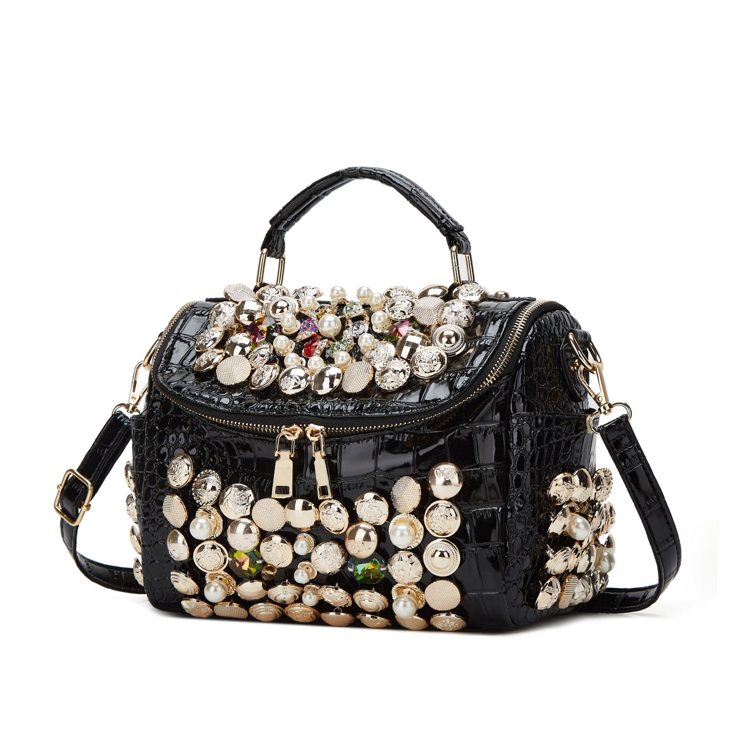 Women's Fashion Elegant Beaded Personalized Rhinestone Temperament Women's Handbag