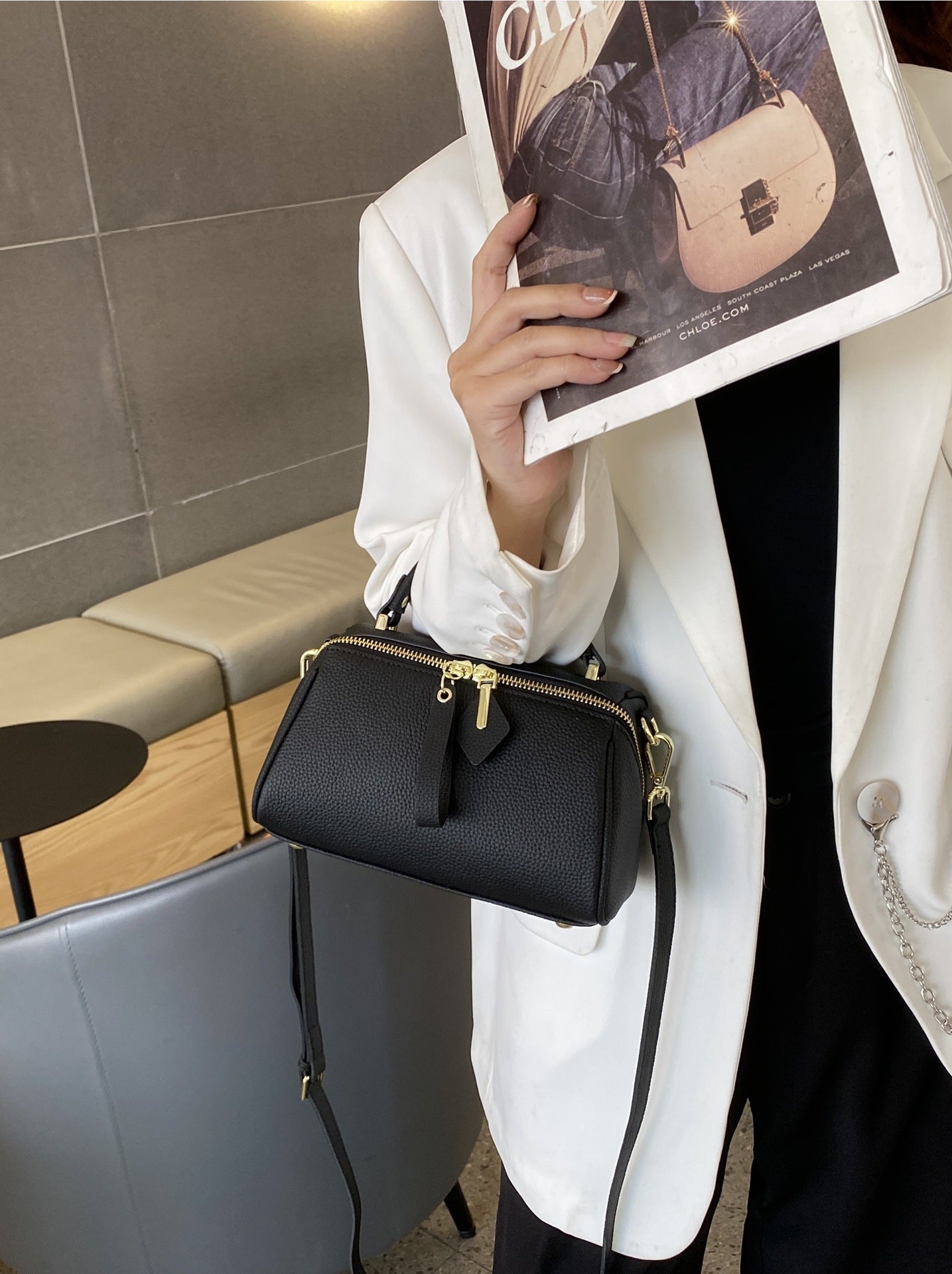 Women's Genuine Leather Elegant Retro Simple Classic Women's Shoulder Bag