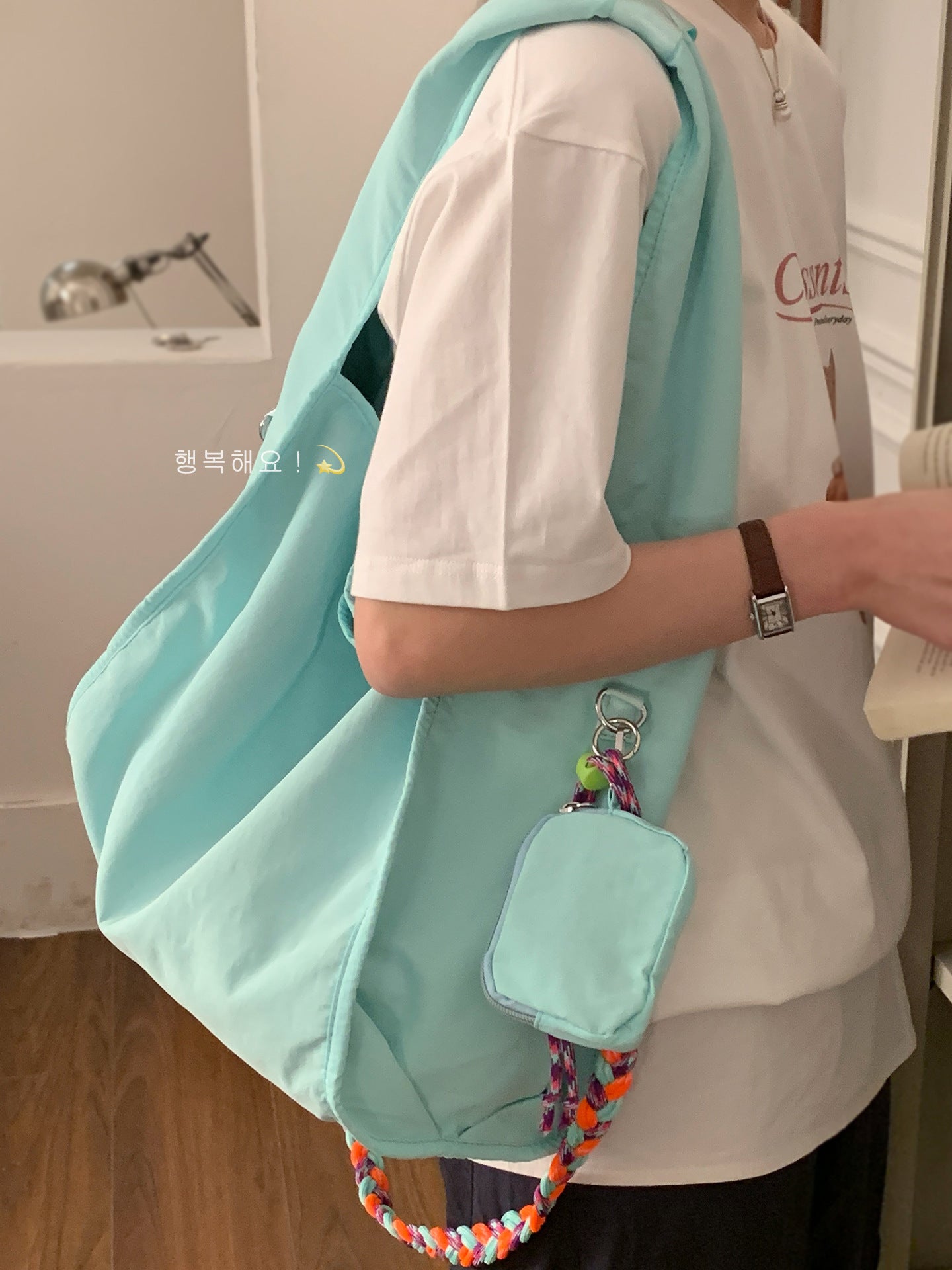 Canvas Korean Style Idle Underarm Simple Tote Bag