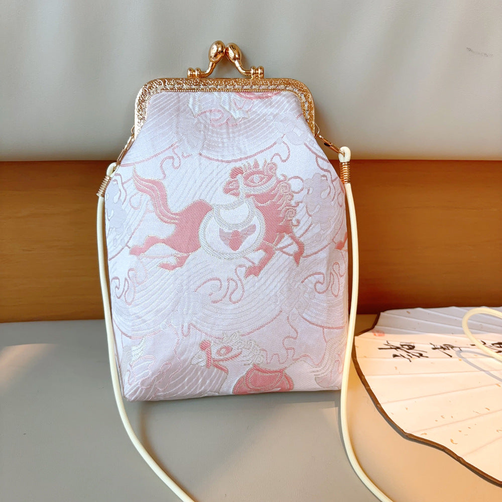 Women's Handmade Chinese Style Cheongsam Skirt Vintage Change Frame Purses