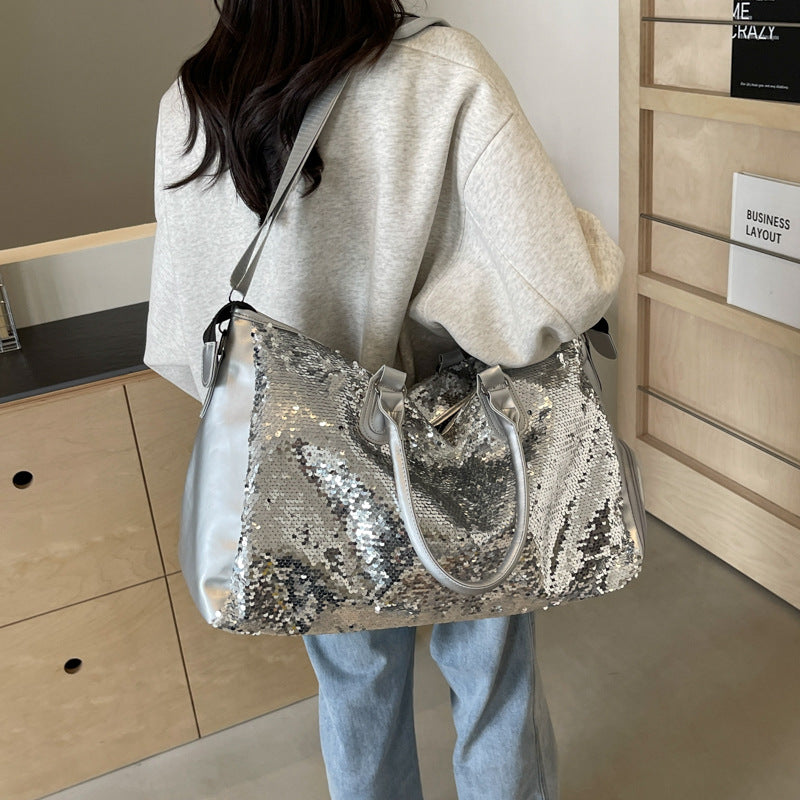 Women's Spring Sequined Fashion Large Capacity Tote Bag