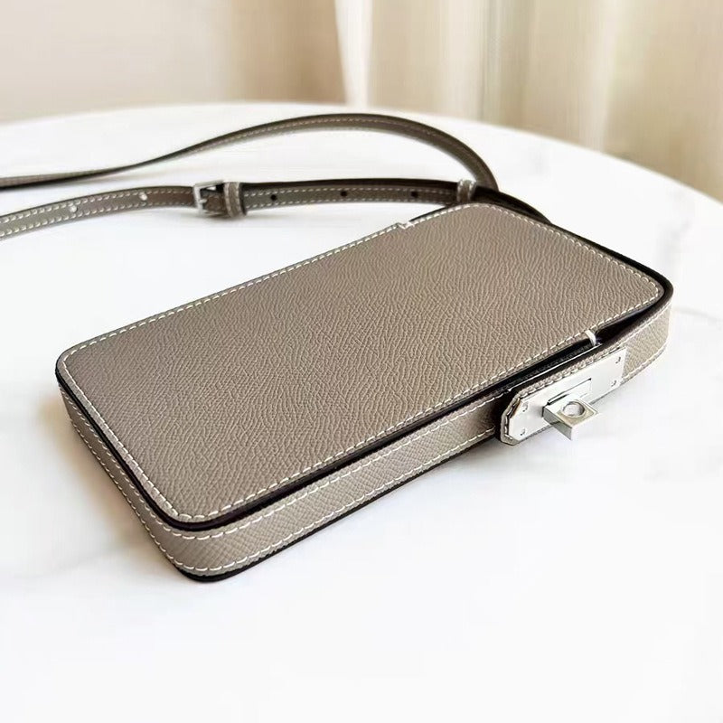 Fashion Genuine Leather Box Simple High-grade Mobile Phone Bag