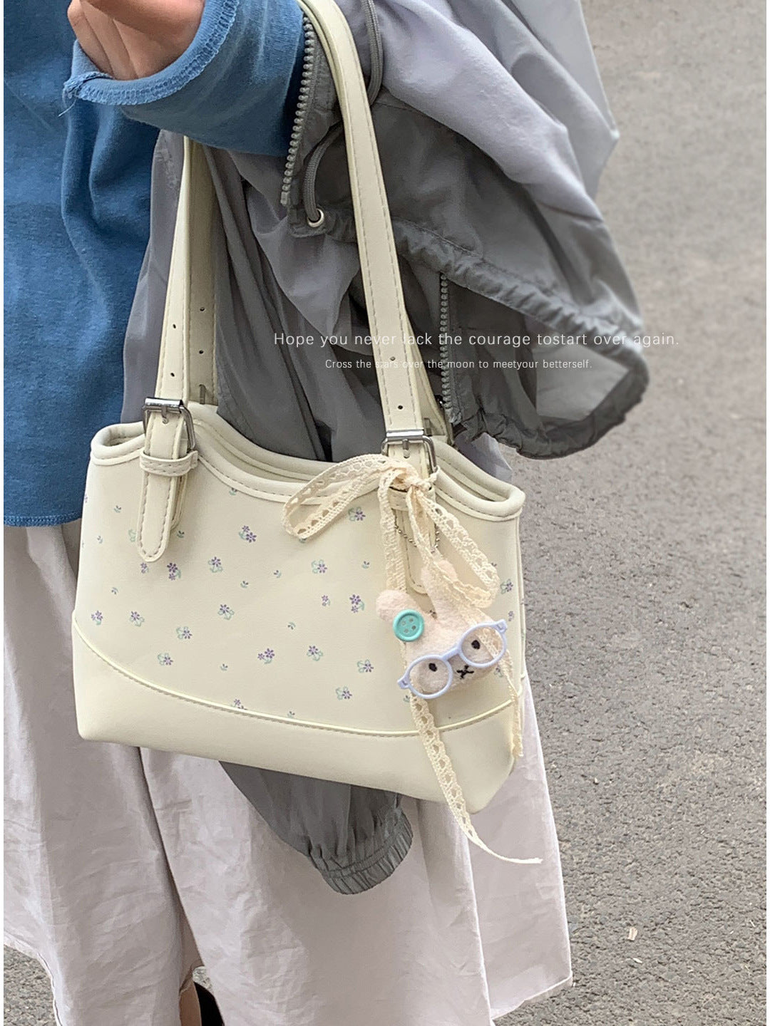 Women's Korean Style Summer Large Capacity Simple Printed Bags