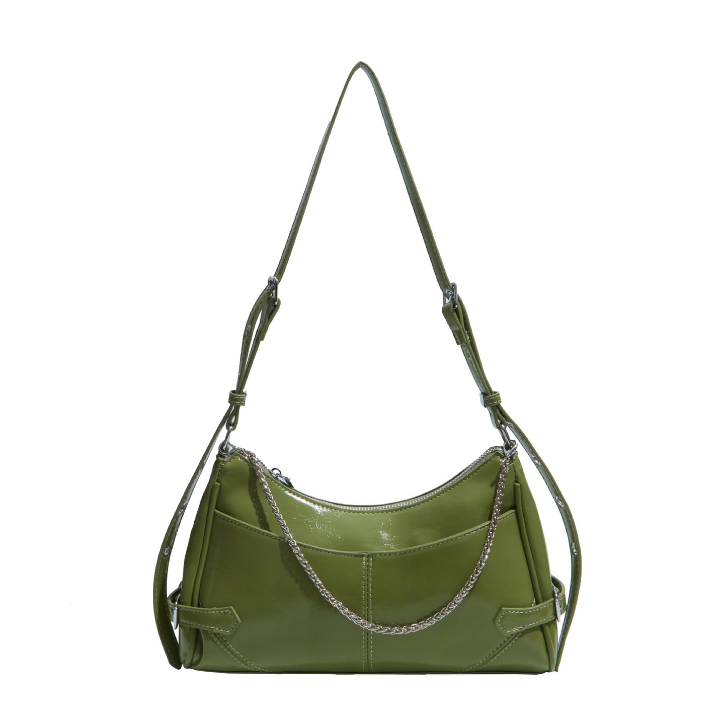 Women's Fashion Trendy Versatile Chain Large Capacity Underarm Bag