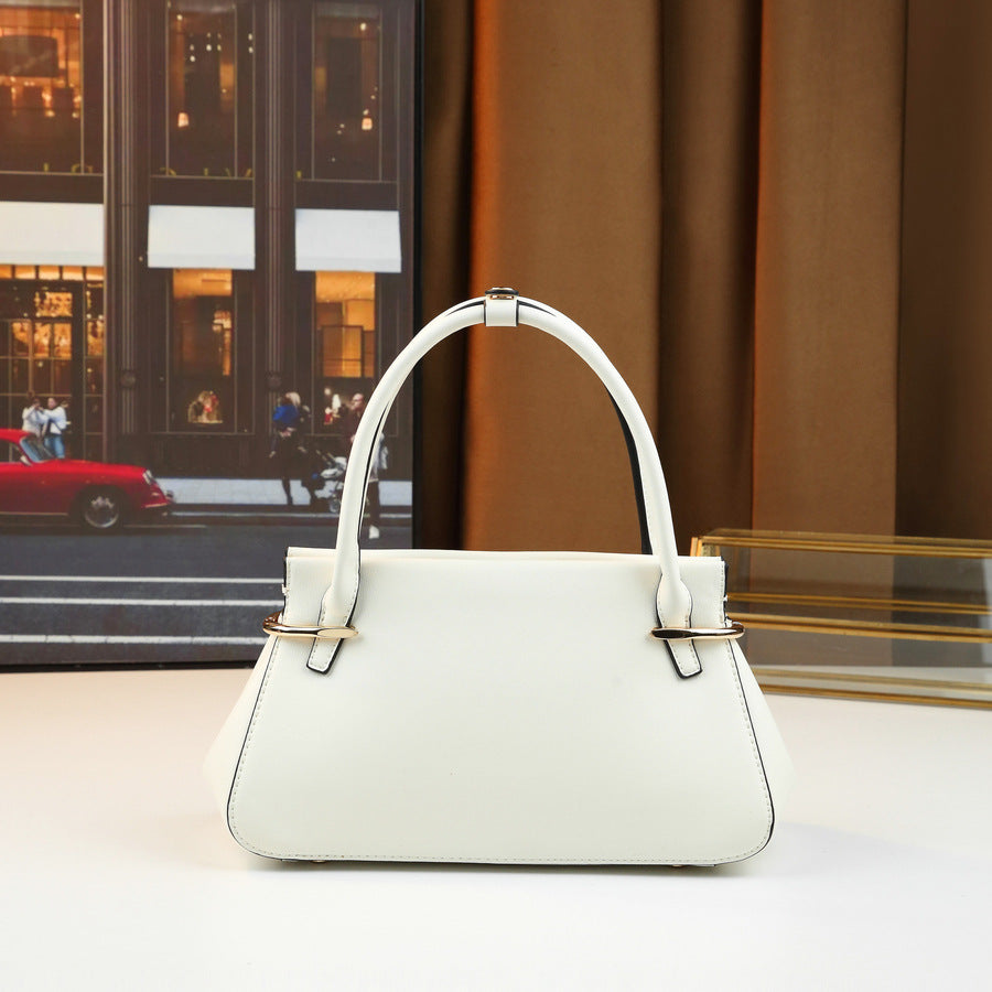 Women's Style Solid Color Pleated Portable Fashionable Women's Handbag