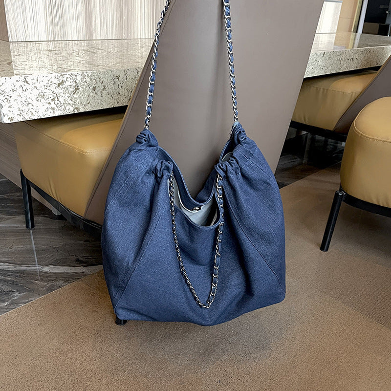 Women's Denim Lightweight Summer College For Class Women's Shoulder Bag