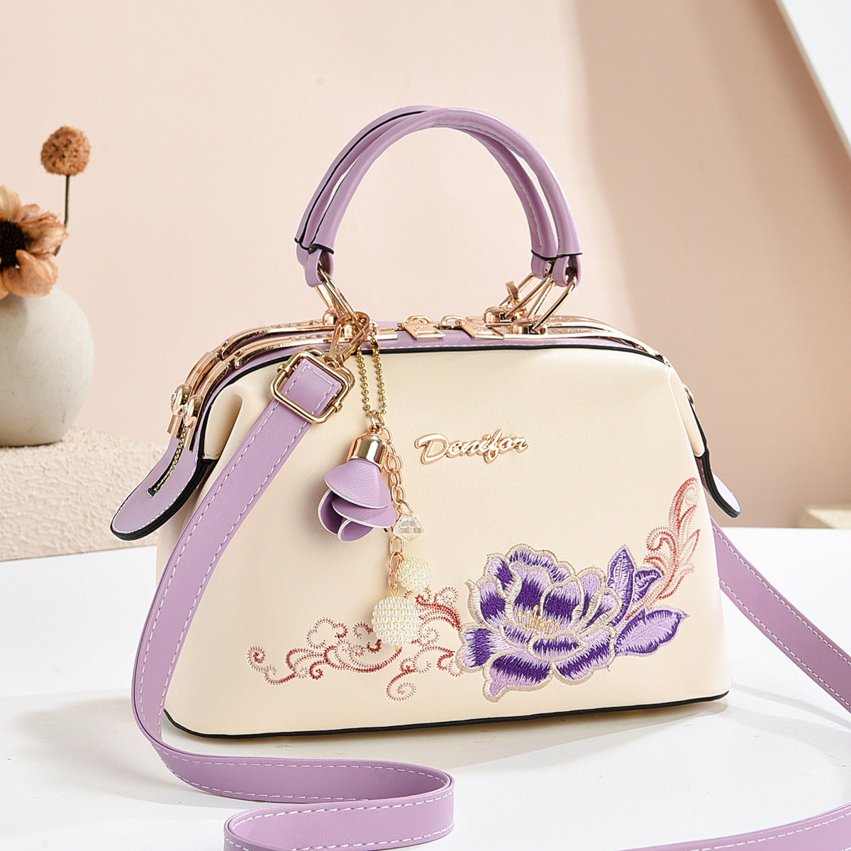 Women's Fashionable Embroidered High-grade Large Capacity Gift Bags