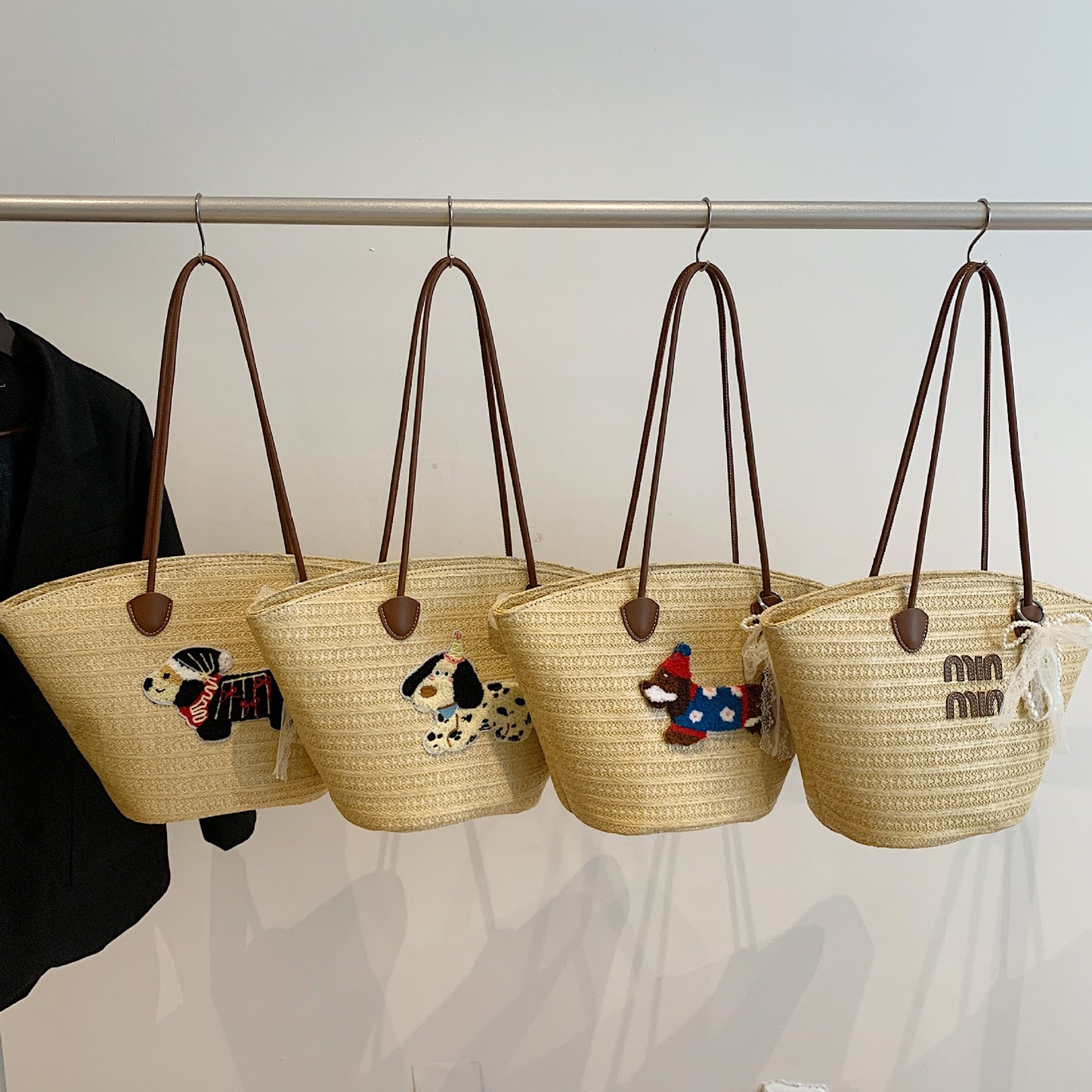 Women's Commuter Large Capacity Straw Woven Beach Trendy Tote Bag