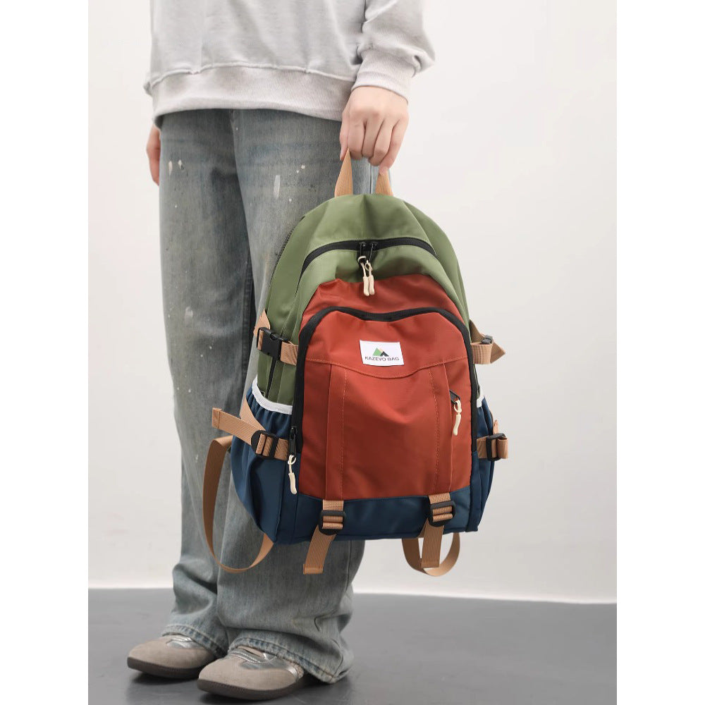 Contrast Color College Commuter Female Hiking Bags
