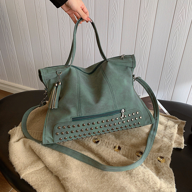 Frosted Personality Fashion Trend Large Capacity Portable Bags