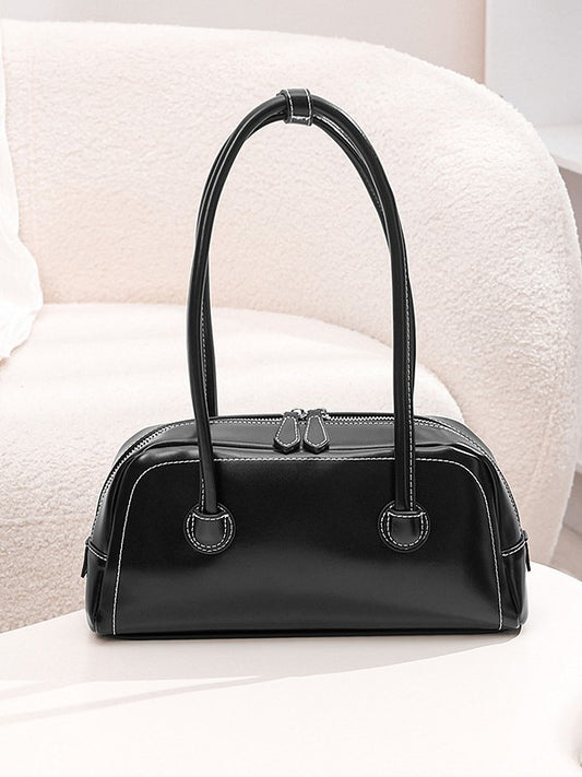Women's Fashion Soft Surface Zipper Underarm High Women's Handbag