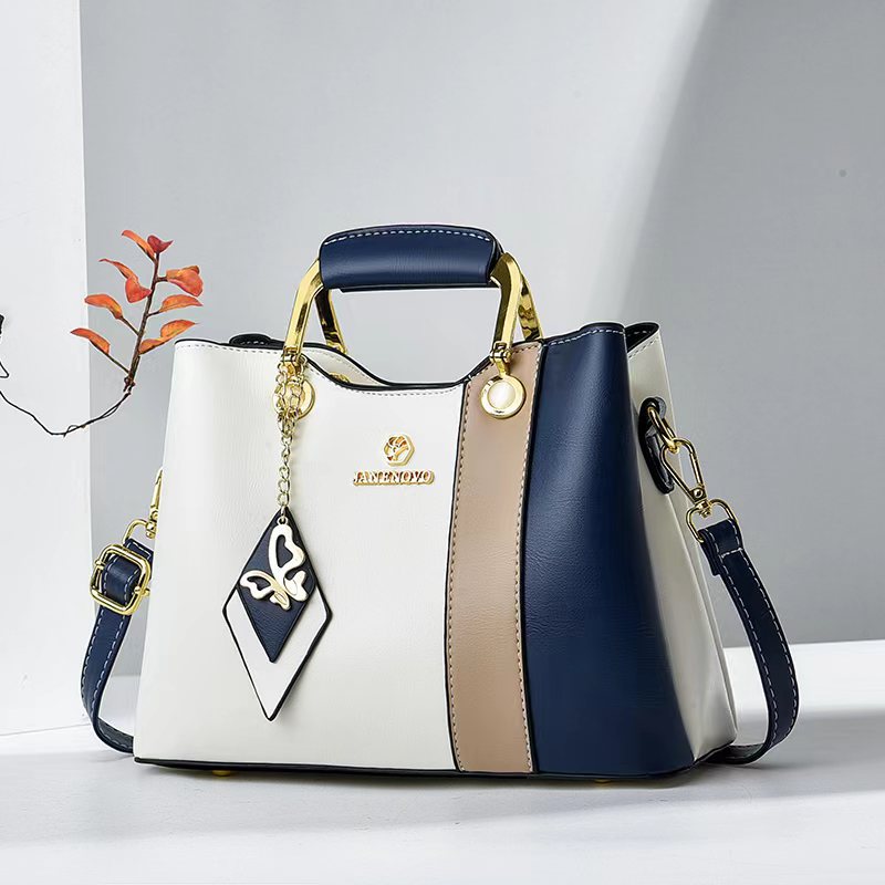 Women's Fashion Color Contrast Elegant Mother Handbags