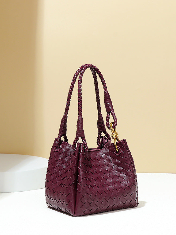 Hand-woven British Style Parachute Summer Metal Cord Fastener Women's Messenger Bag