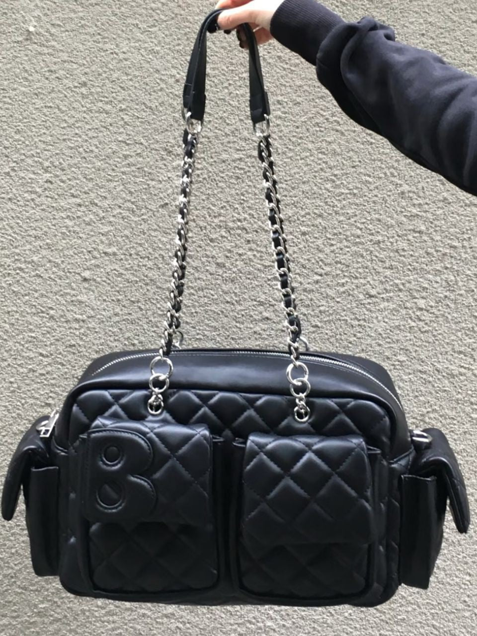 Rhombus Retro Motorcycle Large Capacity Simple Women's Shoulder Bag