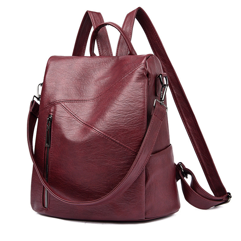 Cool Popular Comfortable High-grade Stitching Sheepskin Women's Backpack