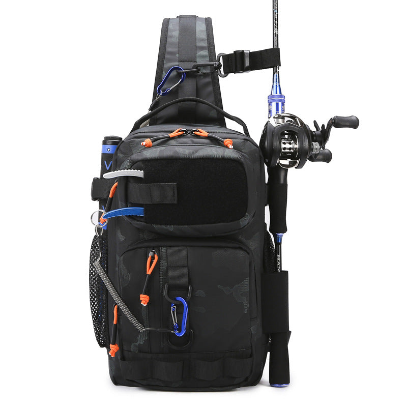 Women's & Men's Lure Fishing Waterproof Camouflage Cycling Sling Sports Backpack