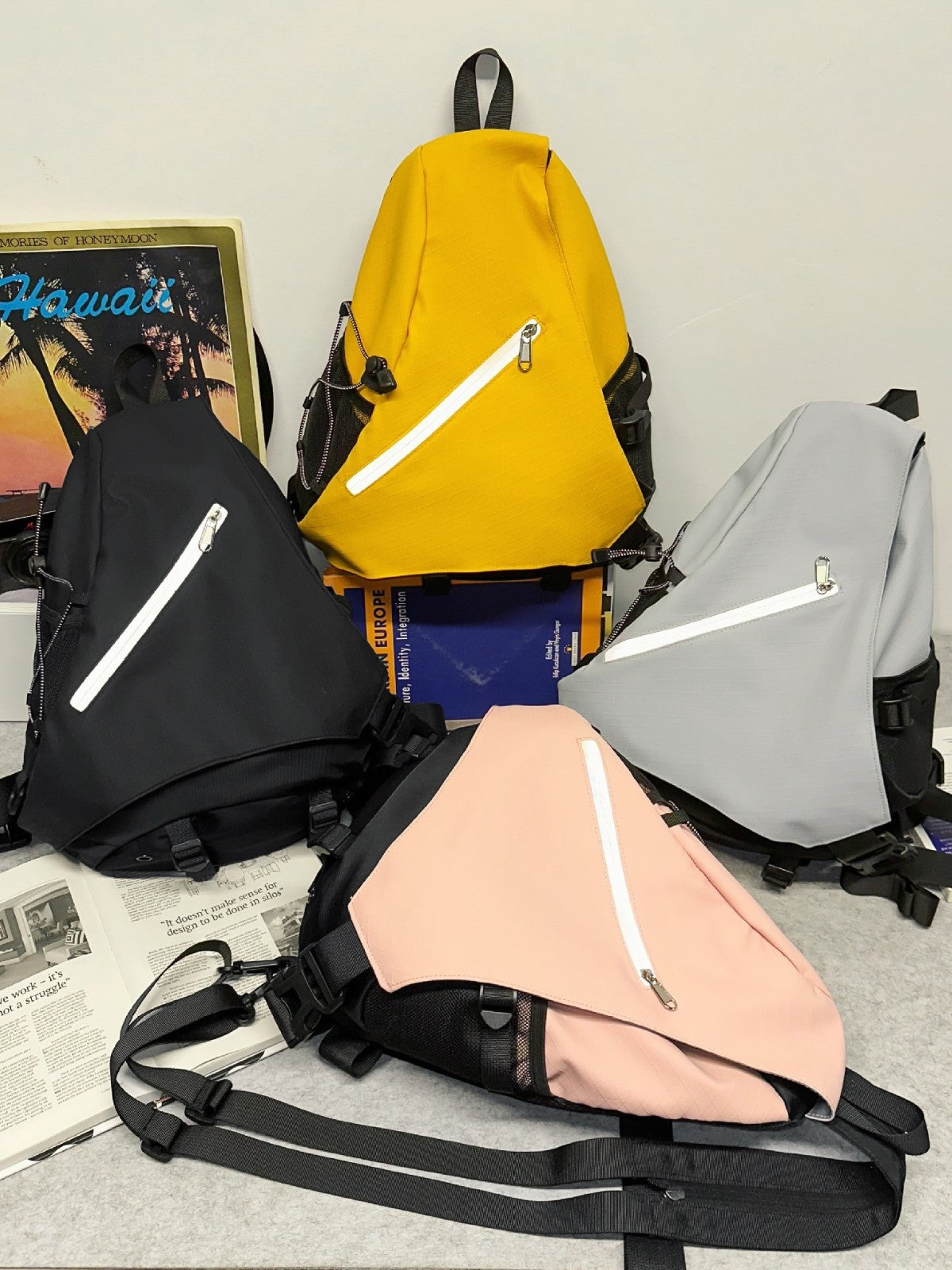 Women's & Men's One Two Shoulders Large Capacity Waterproof Cycling Bow Leisure Backpack