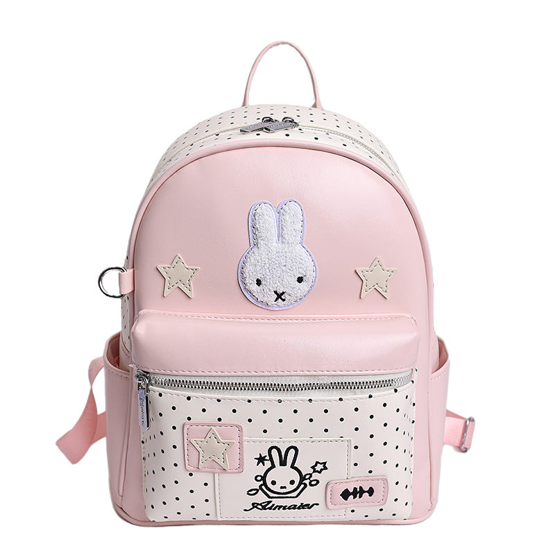 Women's Cute Polka Dot Lightweight Good-looking Large Capacity Women's Backpack
