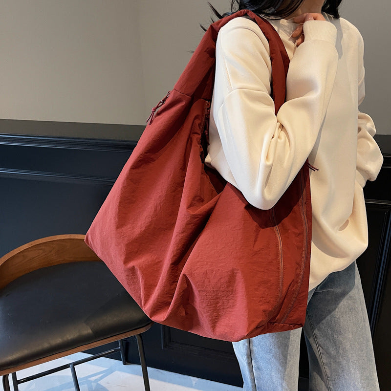 Women's Canvas For Trendy Versatile Large Capacity Underarm Women's Shoulder Bag