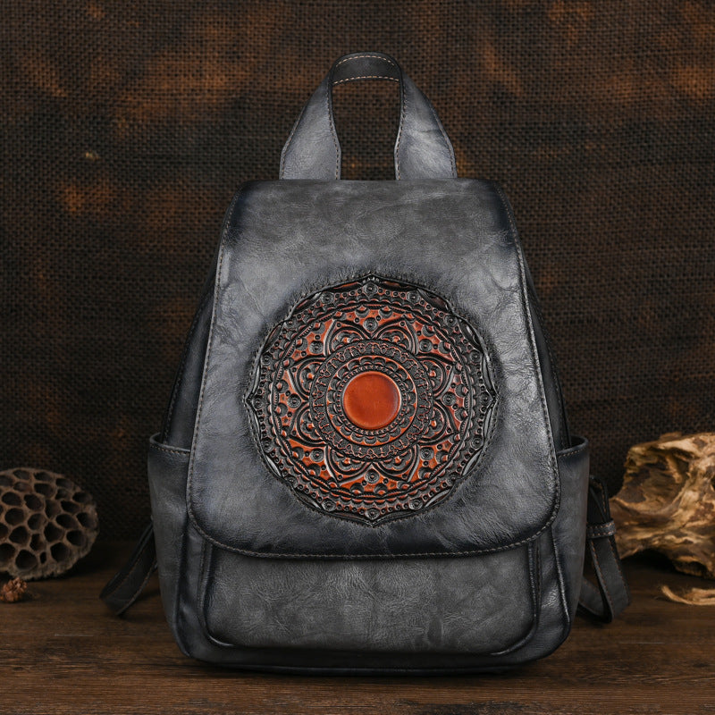 Women's Retro Style Trendy Ethnic Design Artistic Travel Bags