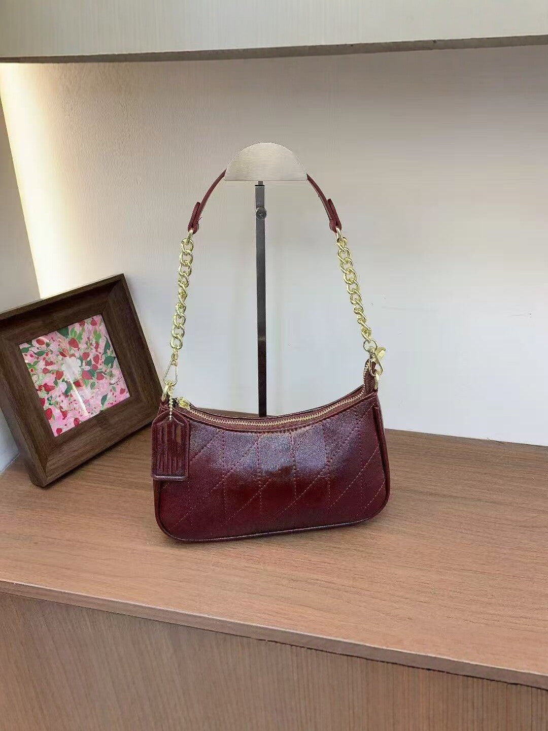 Trendy Women's Rhombus Chain Underarm Fashion Women's Shoulder Bag