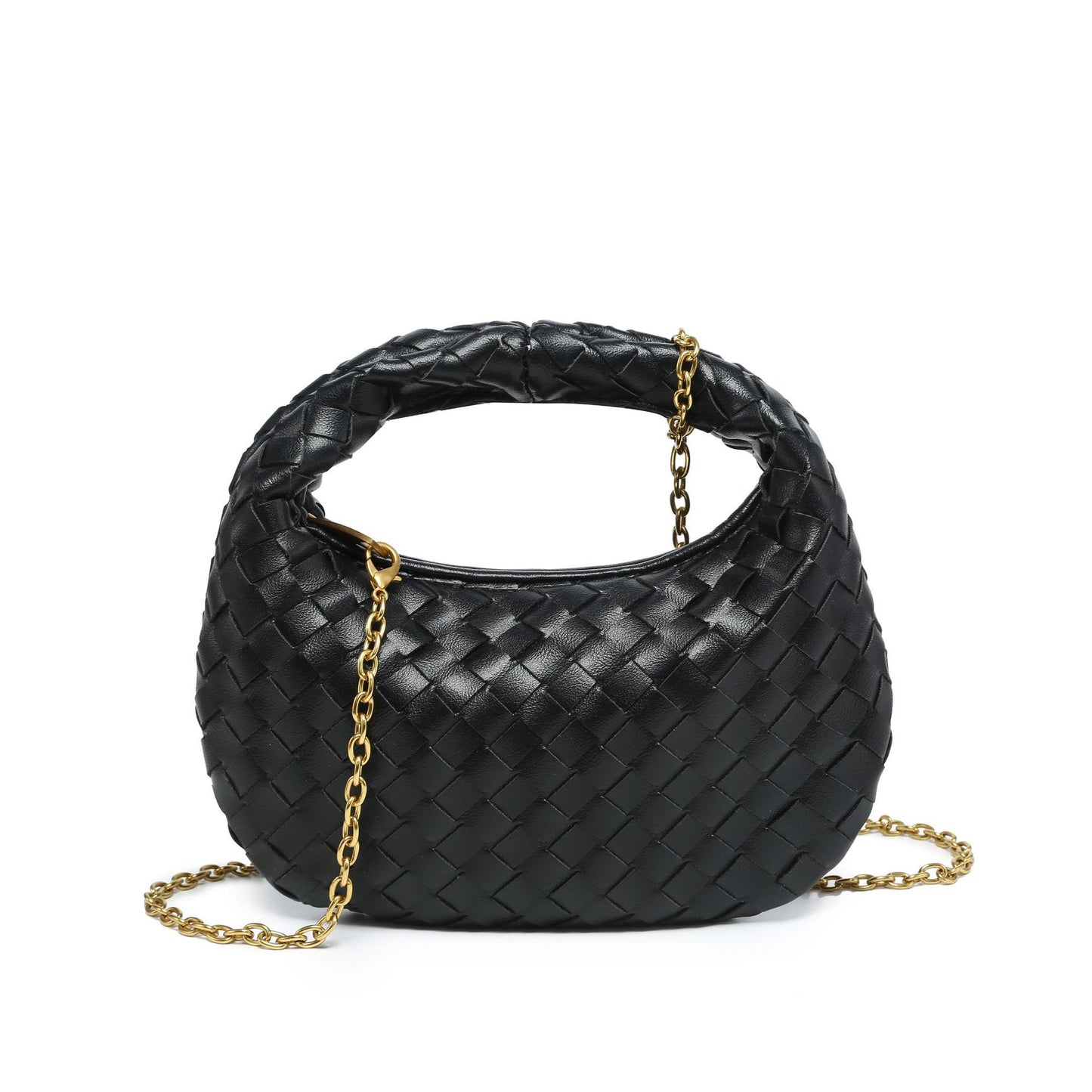 Women's Fashion Solid Color Simple Trend Woven Women's Messenger Bag