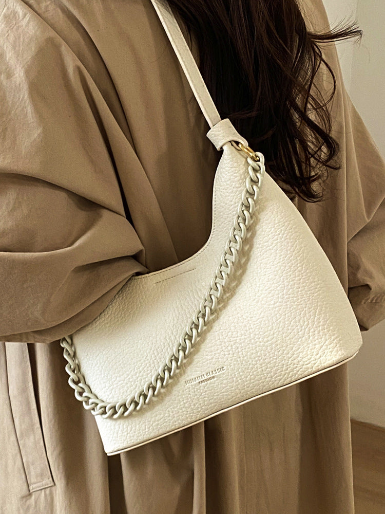 Women's Popular Fashion Minority Design Chain Underarm Cross Bags