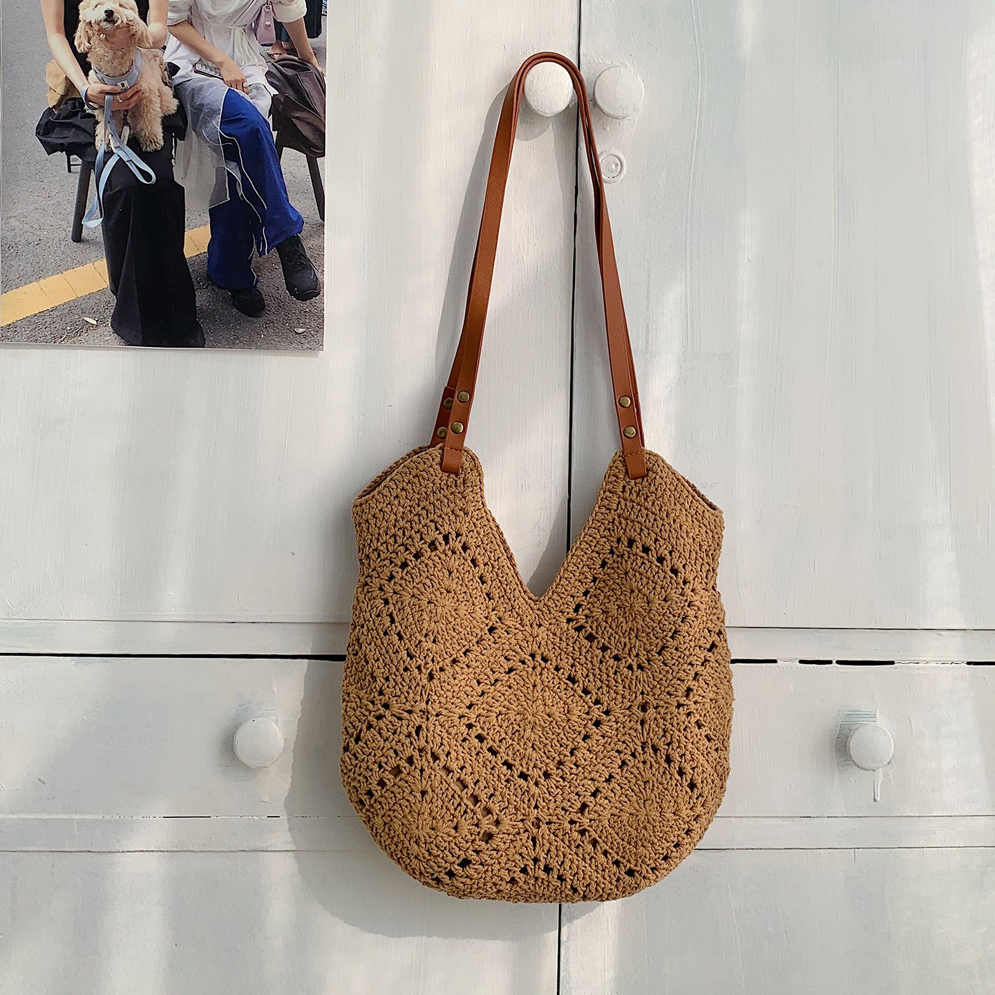 Women's Summer Hand-woven Fashionable Knitted Commuter Versatile Women's Shoulder Bag