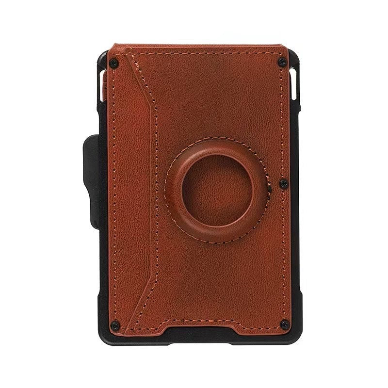 Men's Order Special Shooting Leather Automatic Pinball Card Pack Card Sleeve