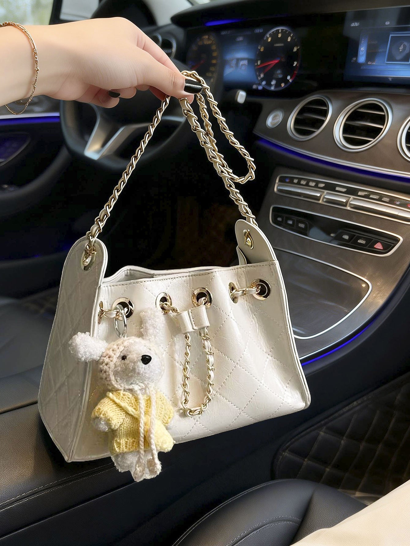 Women's Version Of Style Rhombus Chain Light Luxury Fashion Bucket Bags