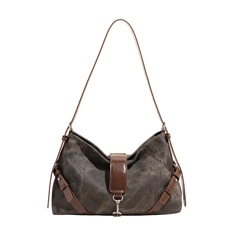 Sense Niche Stitching Western Style Large Tote Bags