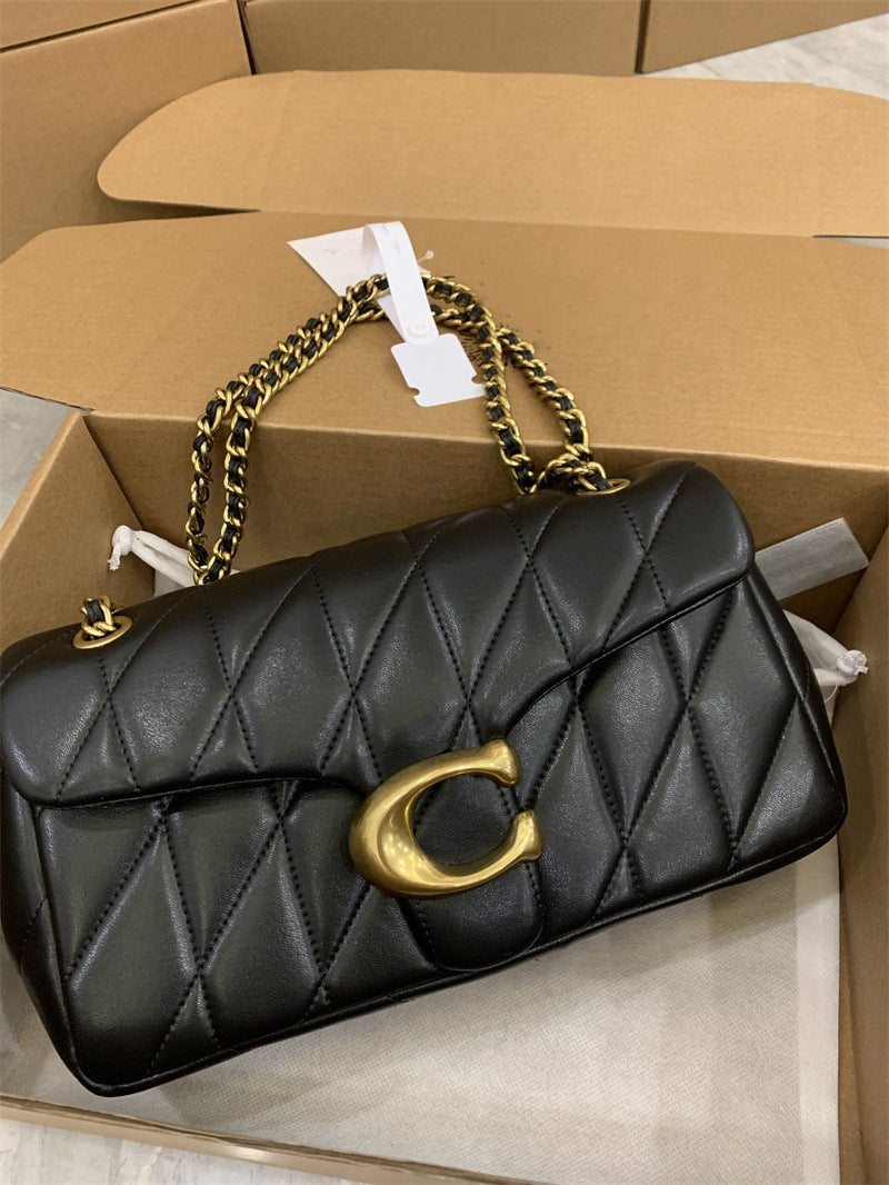 Underarm Dionysian Fashion Rhombic Sheepskin Chain Women's Shoulder Bag