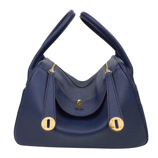 Layer Cowhide Lychee Pattern Lindy Doctor Pillow Women's Shoulder Bag