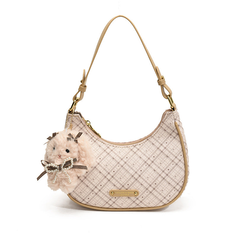 Crescent Female Commuter Portable Underarm Moon Feeling Women's Shoulder Bag