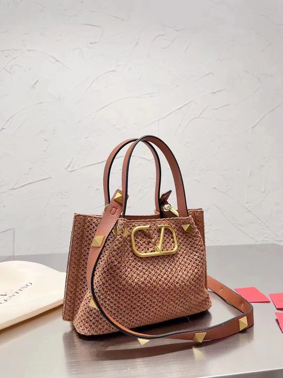 Women's Raffia Woven Portable Holiday Leisure Beach Bags