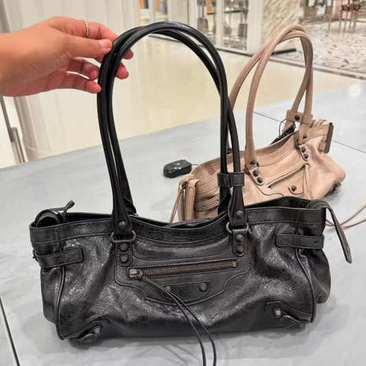 Paris High Version Horizontal Motorcycle Retro Underarm Bag