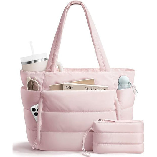 Women's Trendy Mummy Leisure Commute Quilted One Tote Bags