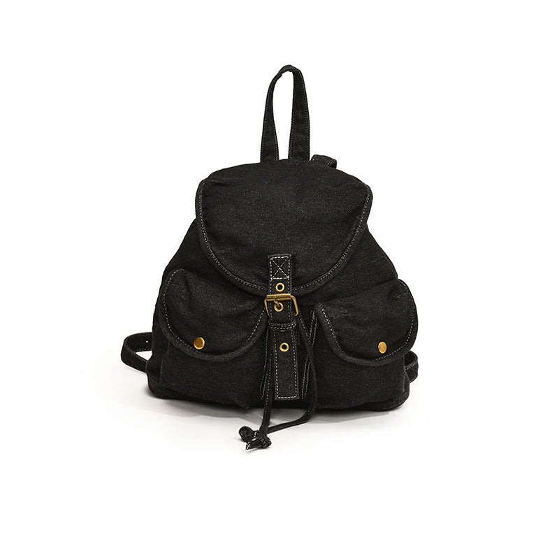 Women's Korean Style Denim Large Capacity Portable Backpacks