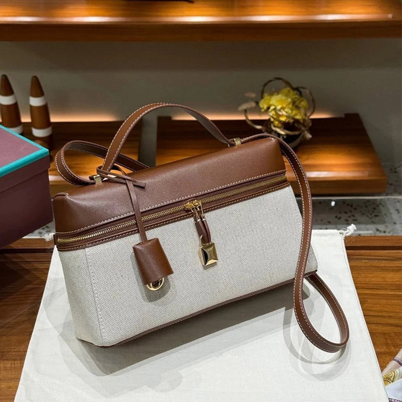 Women's Lunch Box Genuine Leather Niche Cowhide Women's Shoulder Bag