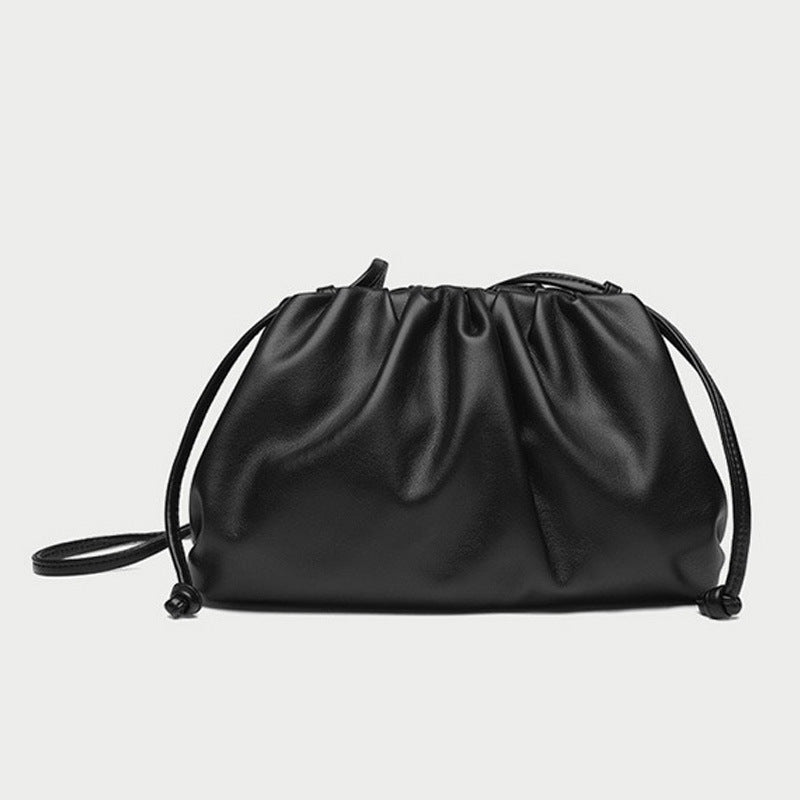 Women's Elegant High-grade Drawstring Cloud Large Capacity Waterproof Clutch Fashion Women's Messenger Bag