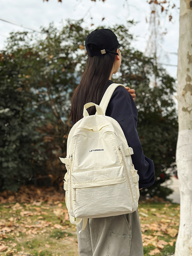 Korean Style Simple Lightweight Niche Trendy Early Leisure Backpack
