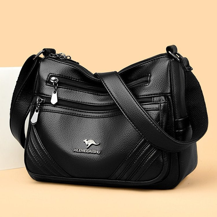 Mom Zipper Autumn Sewing Line Popular Women's Messenger Bag