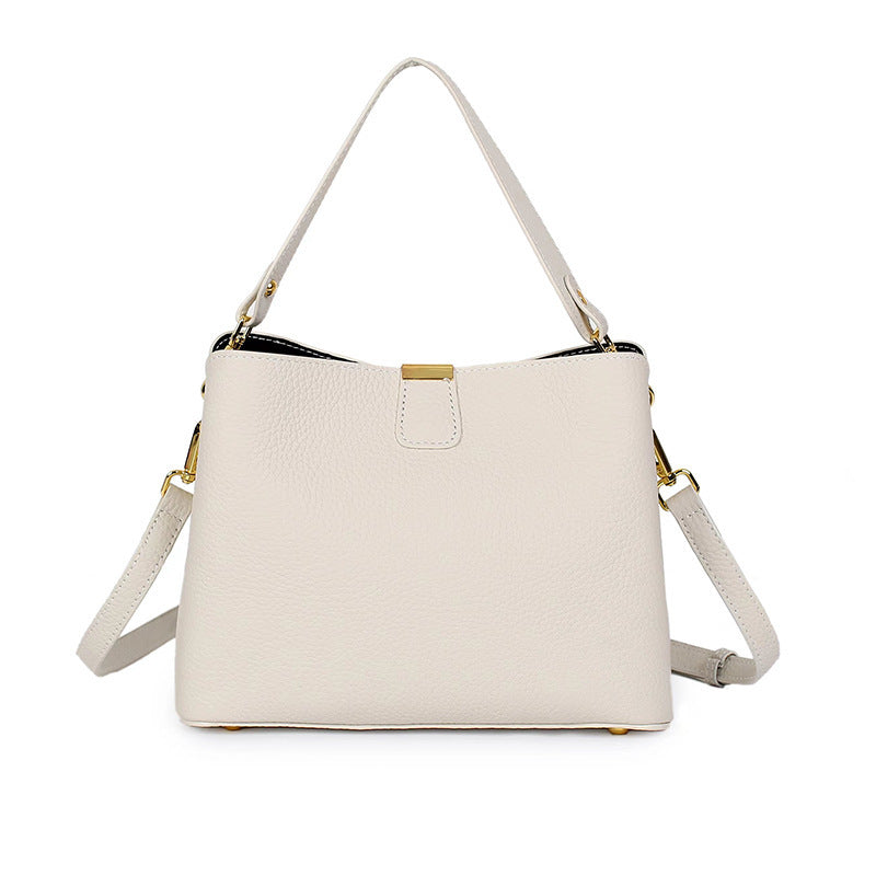 Women's First Layer Cowhide High-grade Design Large Women's Handbag
