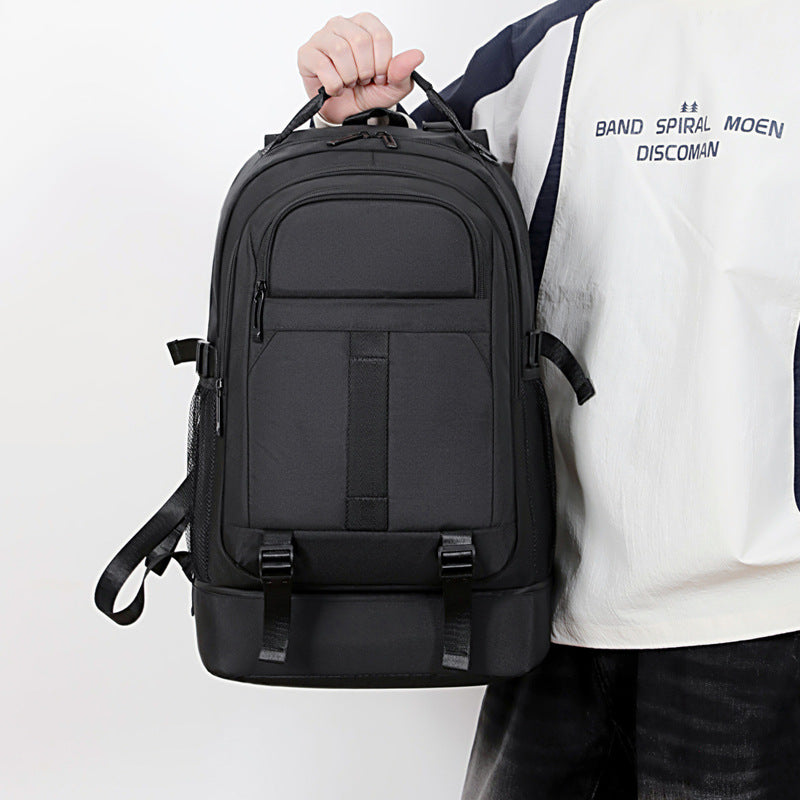 Men's Oxford Cloth Business Trip Commuter College Leisure Backpack