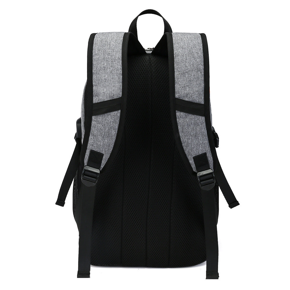 Men's Basketball Oxford Cloth Rechargeable Waterproof Inch Sports Backpack