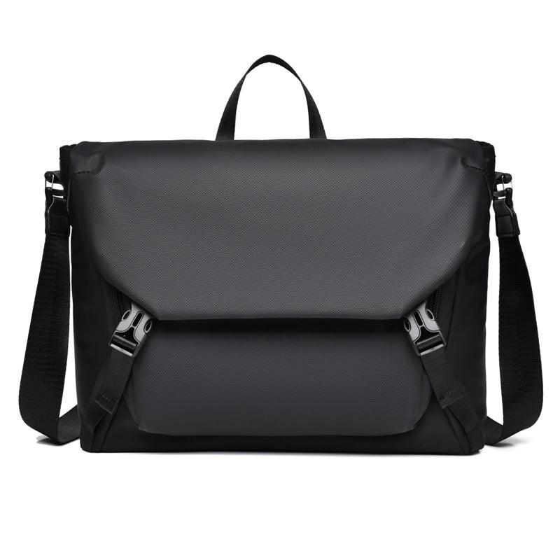 Women's & Men's Large Capacity Black Lightweight Commuter Men's Messenger Bag