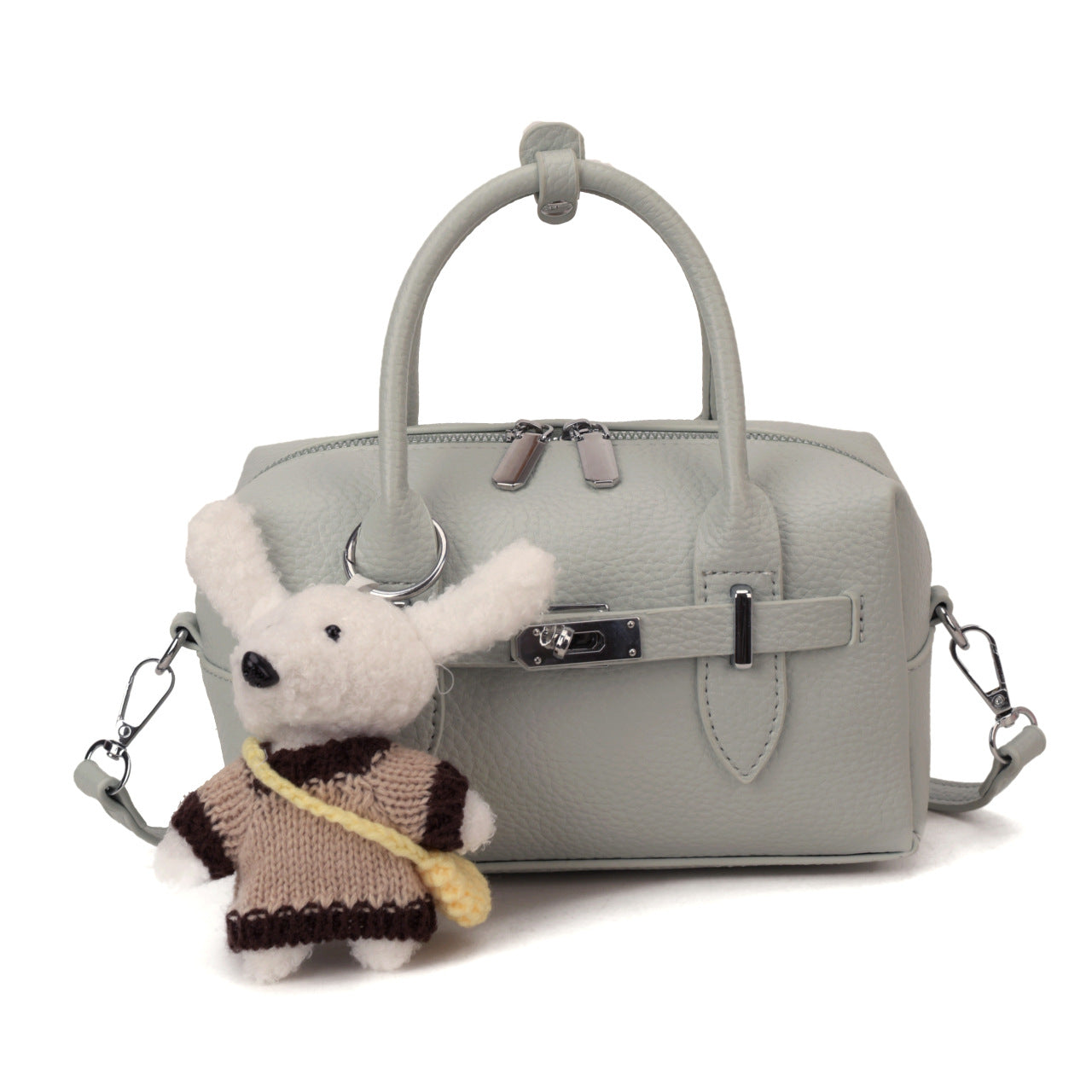 Women's Niche Solid Color Lychee Pattern Pillow Women's Handbag