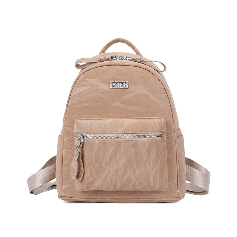 National Style Imitation Fabric Female Trend Leisure Backpacks