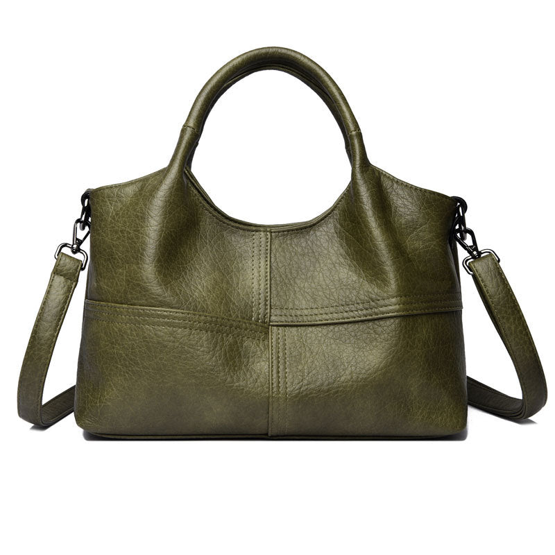 Women's Soft Leather Lightweight Large Capacity Commuter Women's Handbag