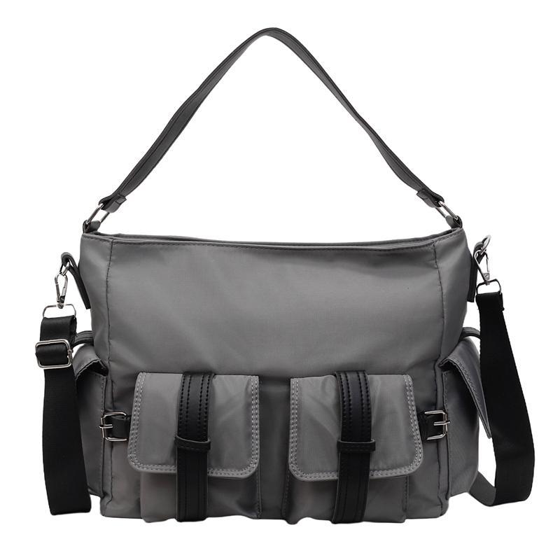 Women's Textured Nylon Cloth Fashionable Large Capacity Waterproof Tote Bag